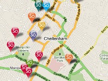 Map of Cheltenham