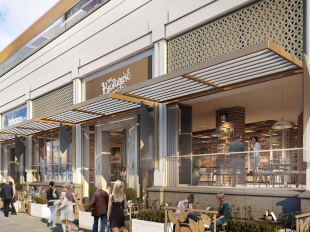 Plans for the new frontage at Regent Arcade