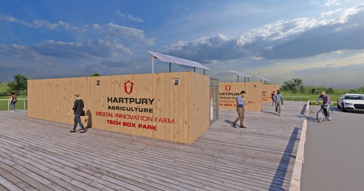 Agri-tech sector businesses Hartpury Tech Box Park Hartpury College and university Gloucestershire