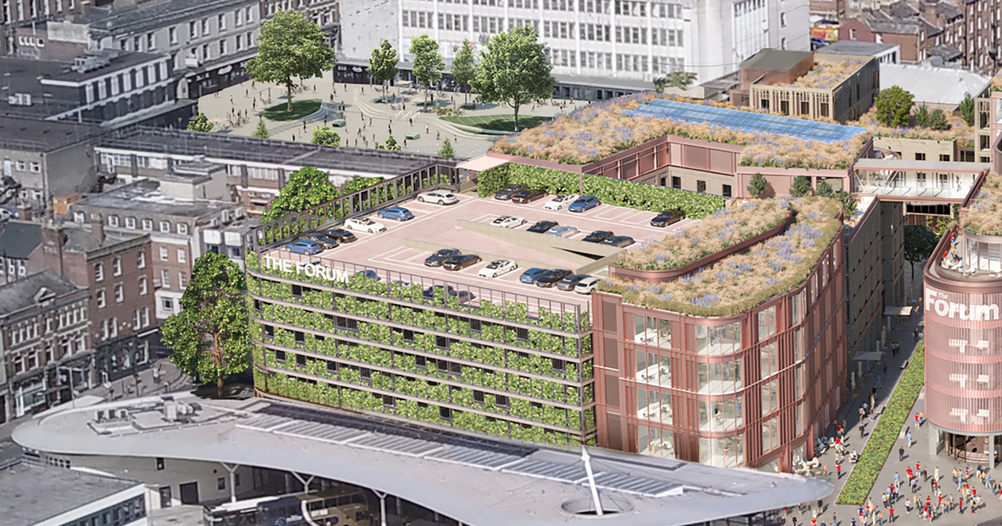 Gloucester's The Forum development continues to take shape with multi-storey car park opening date confirmed