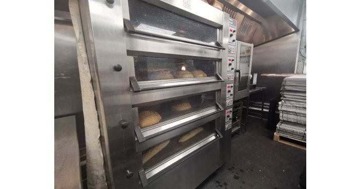 Industrial baking oven allows the branch to keep up with demand.