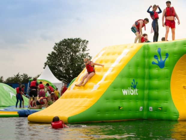New Aquaventure inflatable water park opening at Cotswolds beach