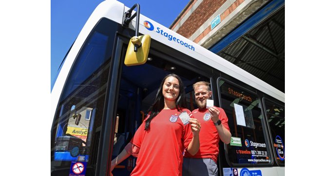 Stagecoach West shows support for England World Cup team