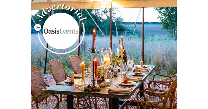 Planned and coordinated by Oasis Events, a Covid-safe model event was created by event industry businesses from across the Cotswolds.