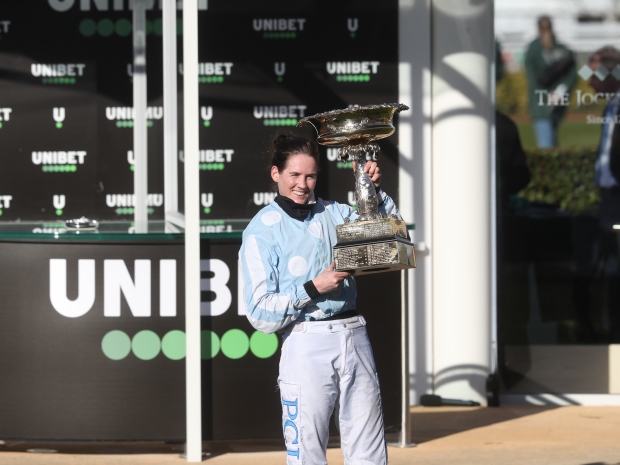 Jockey Rachael Blackmore makes history at Cheltenham Festival