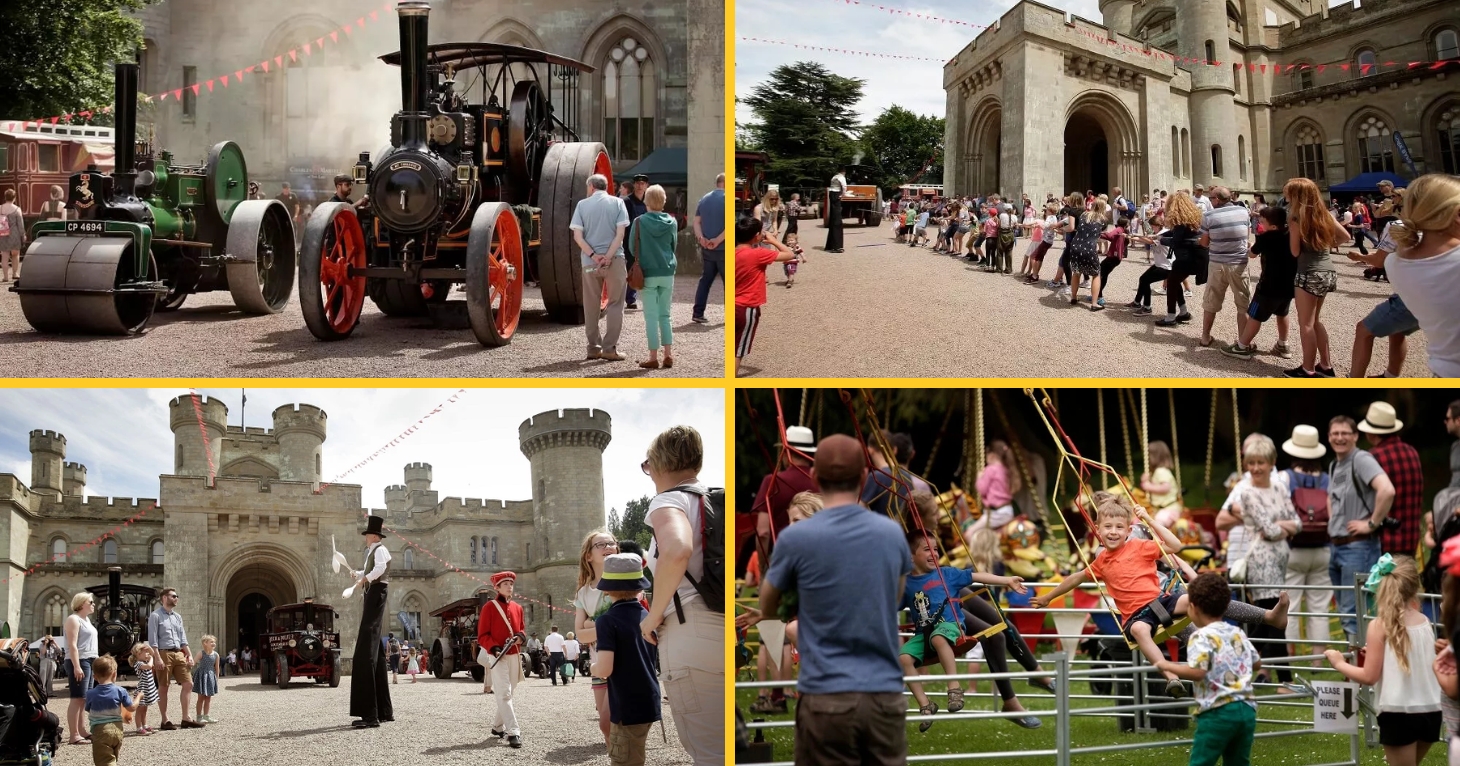 A weekend of nostalgic family fun and adventures await visitors at Eastnor Steam & Vintage 2026