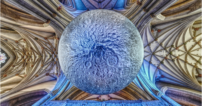 Step into the serene glow of an interstellar exhibition at Tewkesbury Abbey this autumn