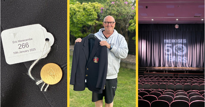 Blazer from Eric Morcambe's final performance returned to Tewkesbury theatre