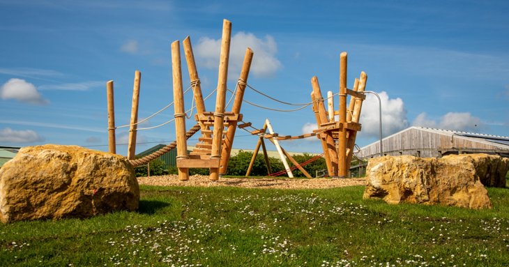 Adventure playground at Cotswold Farm Park
