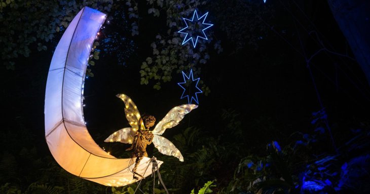 Enchanted Garden By Night light trail at Painswick Rococo Garden