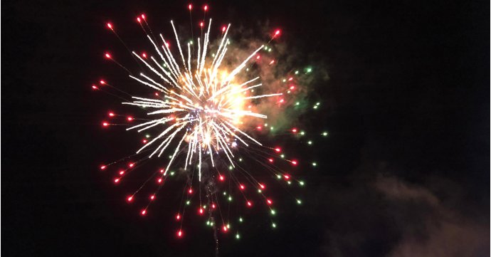 Bonfire and fireworks display at Cattle Country Farm Park