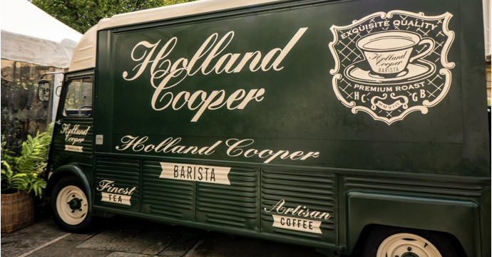 Holland Cooper teams up with La Boulangerie Artisan to bring new chic coffee van to Cheltenham